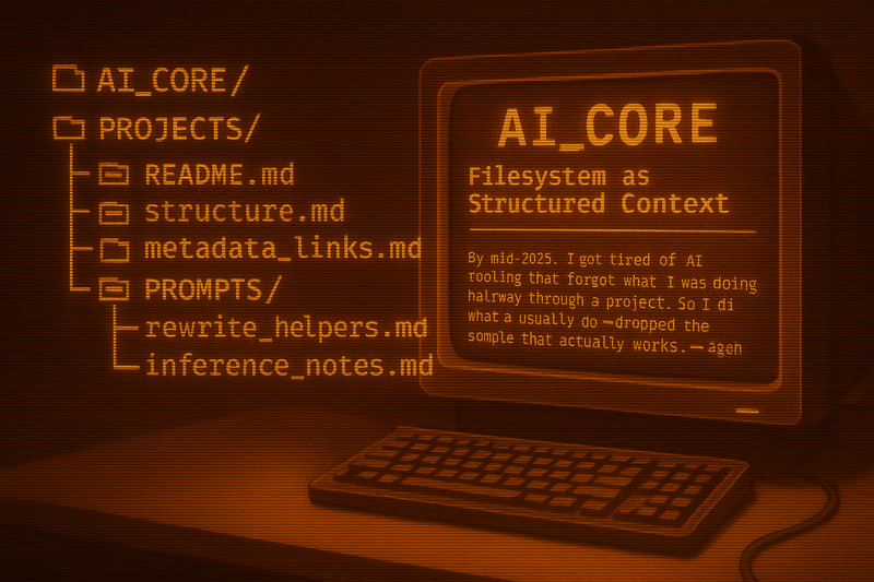 AI_CORE: Filesystem as Structured Context
